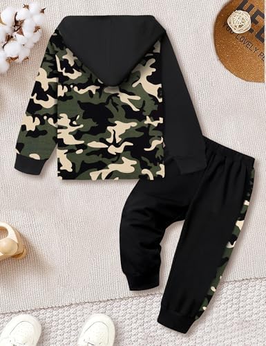 Qaoerde Toddler Plaid Hoodie for Boys FallWinter