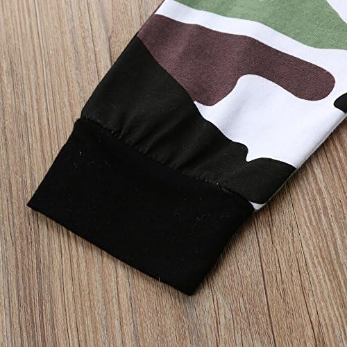 EnJoCho Newborn Boy Camouflage Romper Set 6M 1