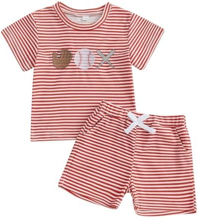 DSOKUHIB Toddler Baseball Outfit for Boys and Girls