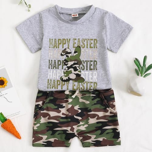 Easter Camouflage Outfit for Boys 3-24 Months