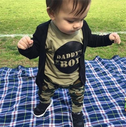 Baby Boy Summer Outfit Set camouflage T-shirt shorts