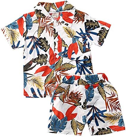 Little Hawaiian Shorts Qiylii Summer Toddler Boys Outfit