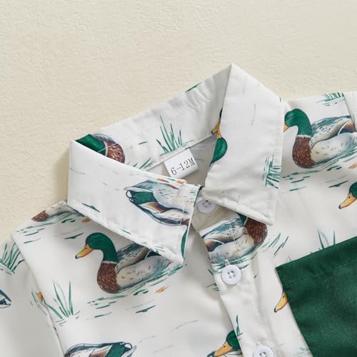 Perfect Summer Outfit for Toddler Boys - Casual and Stylish Duck Print Set