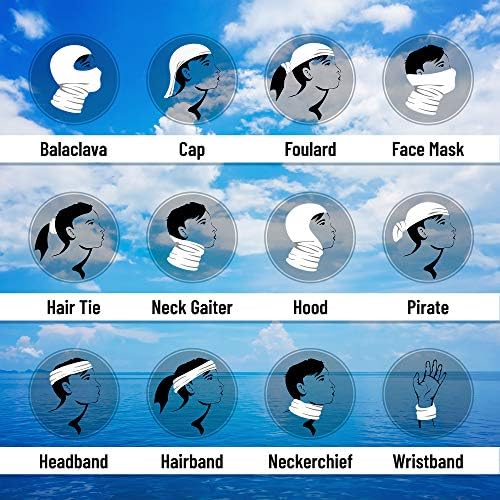 Seven Cool Water Print Kids Neck Gaiter Youth UPF 50Sun Protection