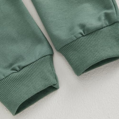 Cute Fall Winter Toddler Boy Outfit Funny Letter Print Sweatshirt Pants Set