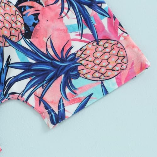 Perfect Summer Toddler Boys Pineapple Top Shorts for Kids