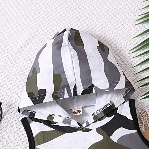 2T Toddler Boys Camouflage Hoodie Shorts Set