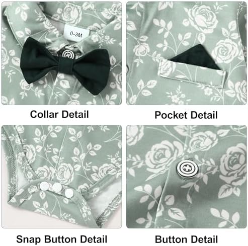 Gentlemanly Baby Boys Tuxedo Set for 0-18M