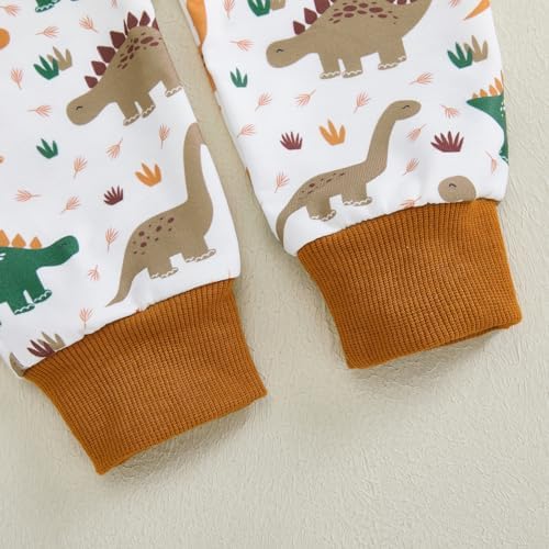 Cute Letter Dinosaur Toddler Boy Outfit - Soft Wobbly