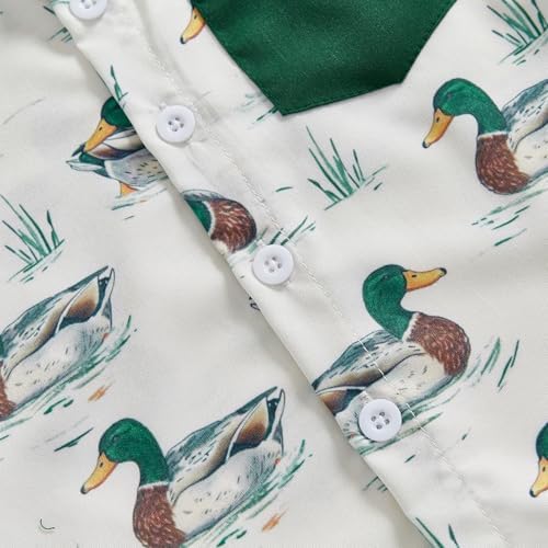 Perfect Summer Outfit for Toddler Boys - Casual and Stylish Duck Print Set