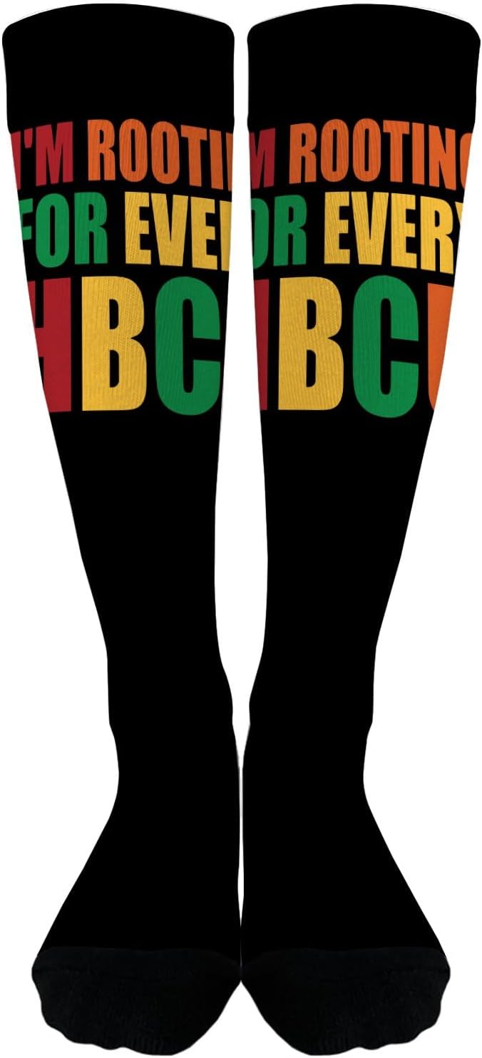 Im Rooting For HBCUs Black History Month Boot Socks