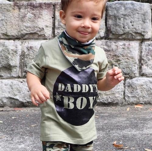 Baby Boy Summer Outfit Set camouflage T-shirt shorts