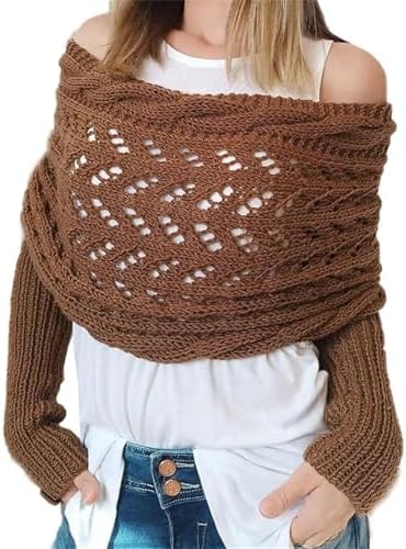 VYOCAO Womens Knitted Cable Shawl