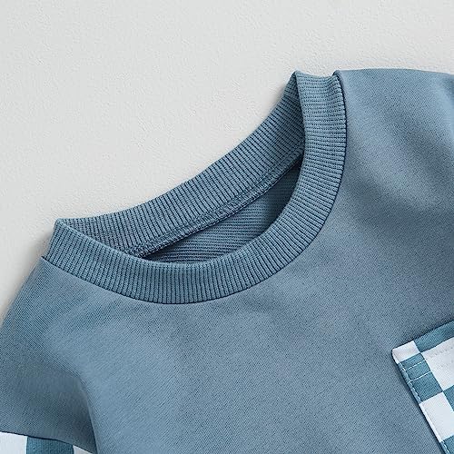 2-Piece Baby Boy Checkered Winter Outfit