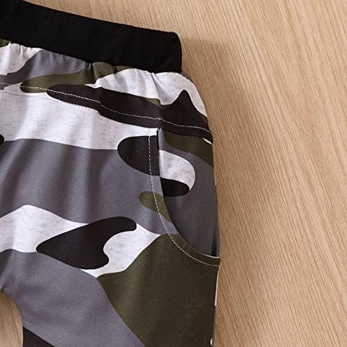 2T Toddler Boys Camouflage Hoodie Shorts Set