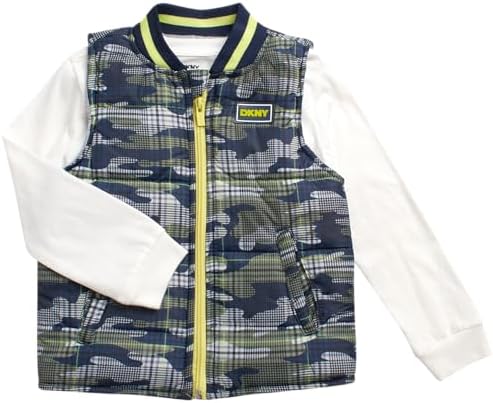 Stylish Quilted Puffer Vest Set for Boys
