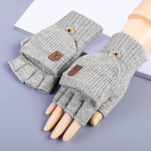 Winter Fingerless Gloves for Men Women Kids