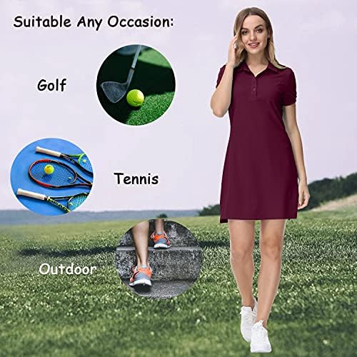 JINSHI Womens Slim Golf Dress