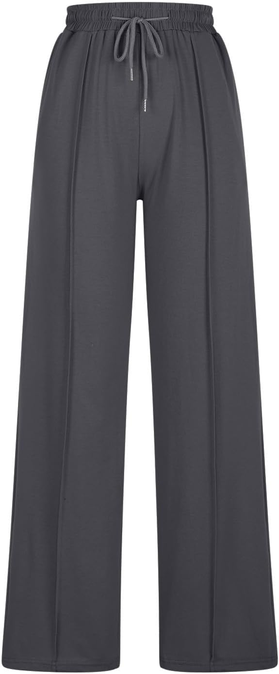 Versatile High Cut Wide Leg Sporty Womens Sweatpants for Summer