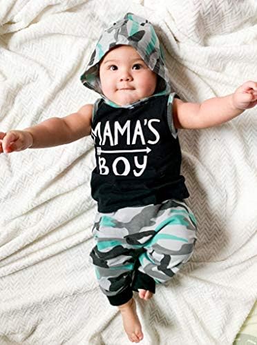 Aalizzwell Baby Camouflage Harem Hoodie Summer