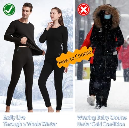 YANYNGS USB Heated Top Womens -16 Heating Zones - Warming for Cold Winters