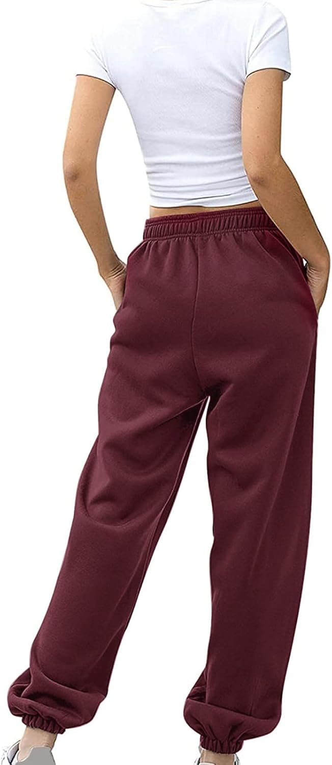 Mens High-Waisted Looser Fit Joggers with Pockets