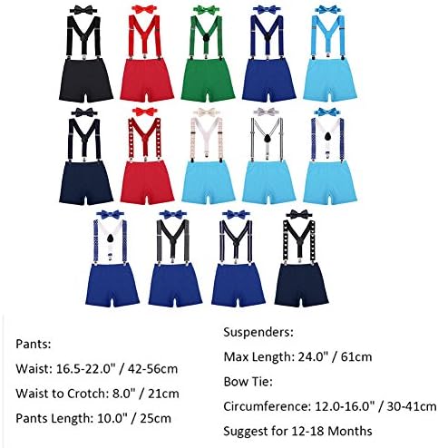 Cake Smash Outfit for Boys 1st-2nd Birthday RedDark Blue