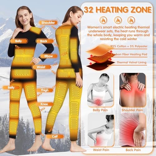 Heated Thermal Underwear for Women Complete Heating Solution for Winter Activities