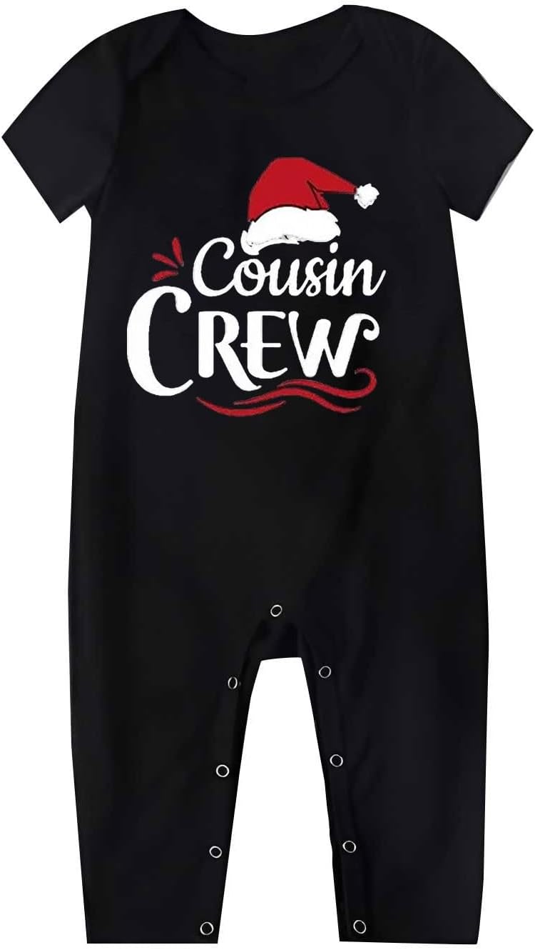 Family Christmas Pajamas 2024 Short Sleeve T-Shirts Pants for Family