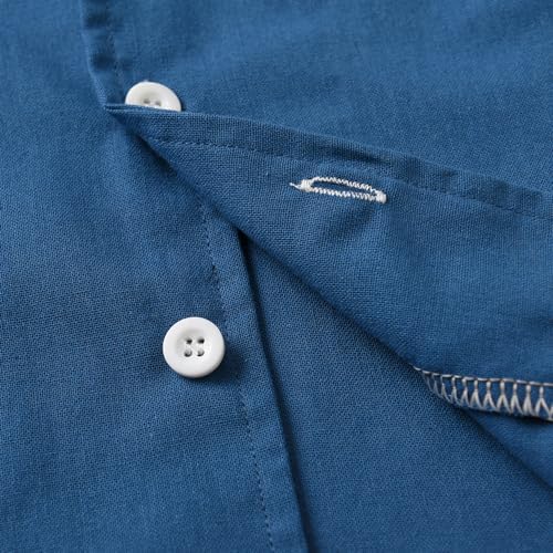 Feidoog Baby Boys Cotton Linen Shorts Set