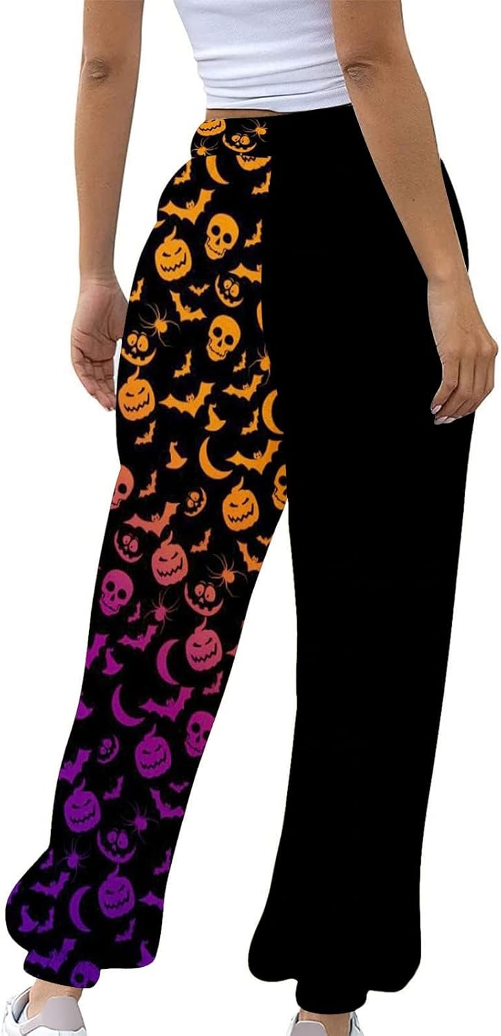 Halloween Casual Printed Pollution-Pomorphic Womens Athletic sweatpants