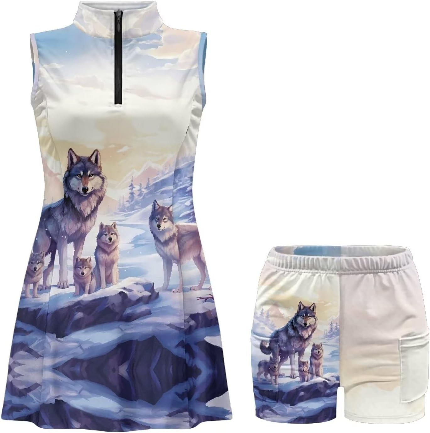Showudesigns - Comfortable Athletic Golf Dress Set for Women