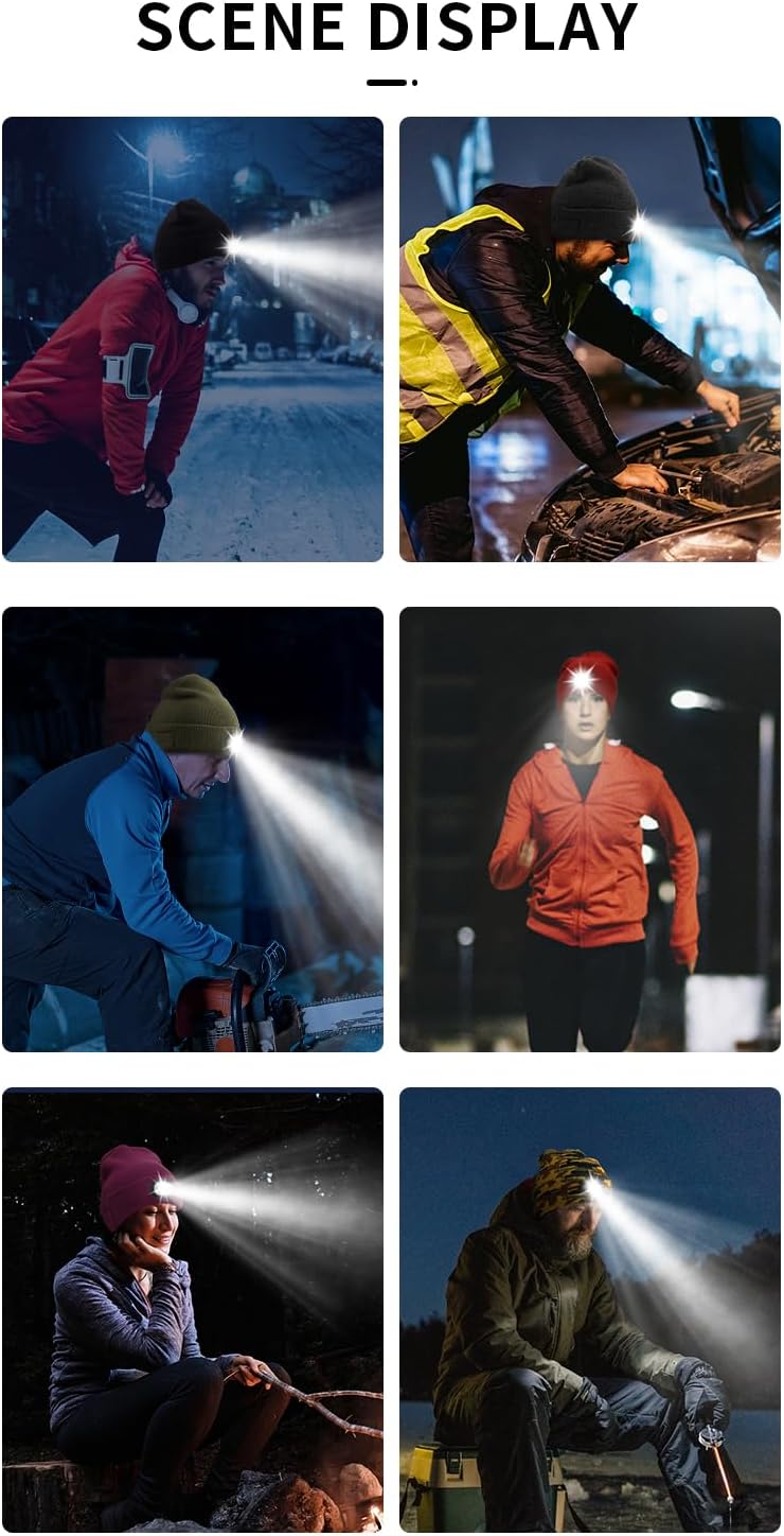 Spevert Unisex LED Bluetooth Beanie Winter Hat
