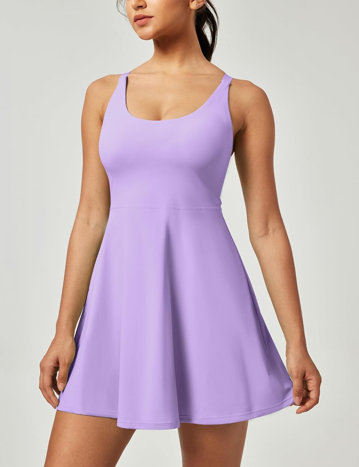 Heathyoga Womens 4-Way Stretch Tennis Dress with Shorts