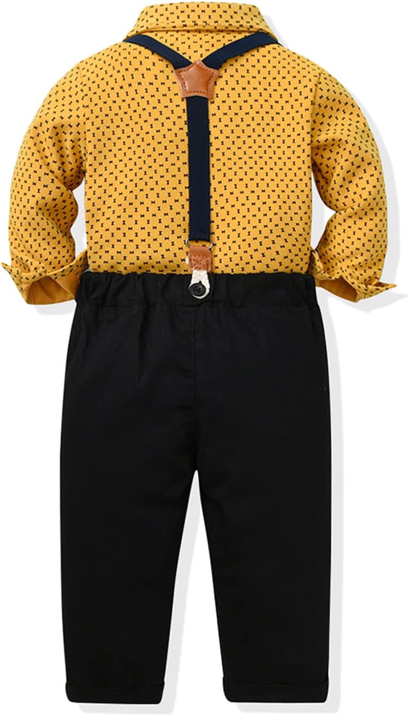Toddler Boys Christmas Outfit Set with Pants and Shirt