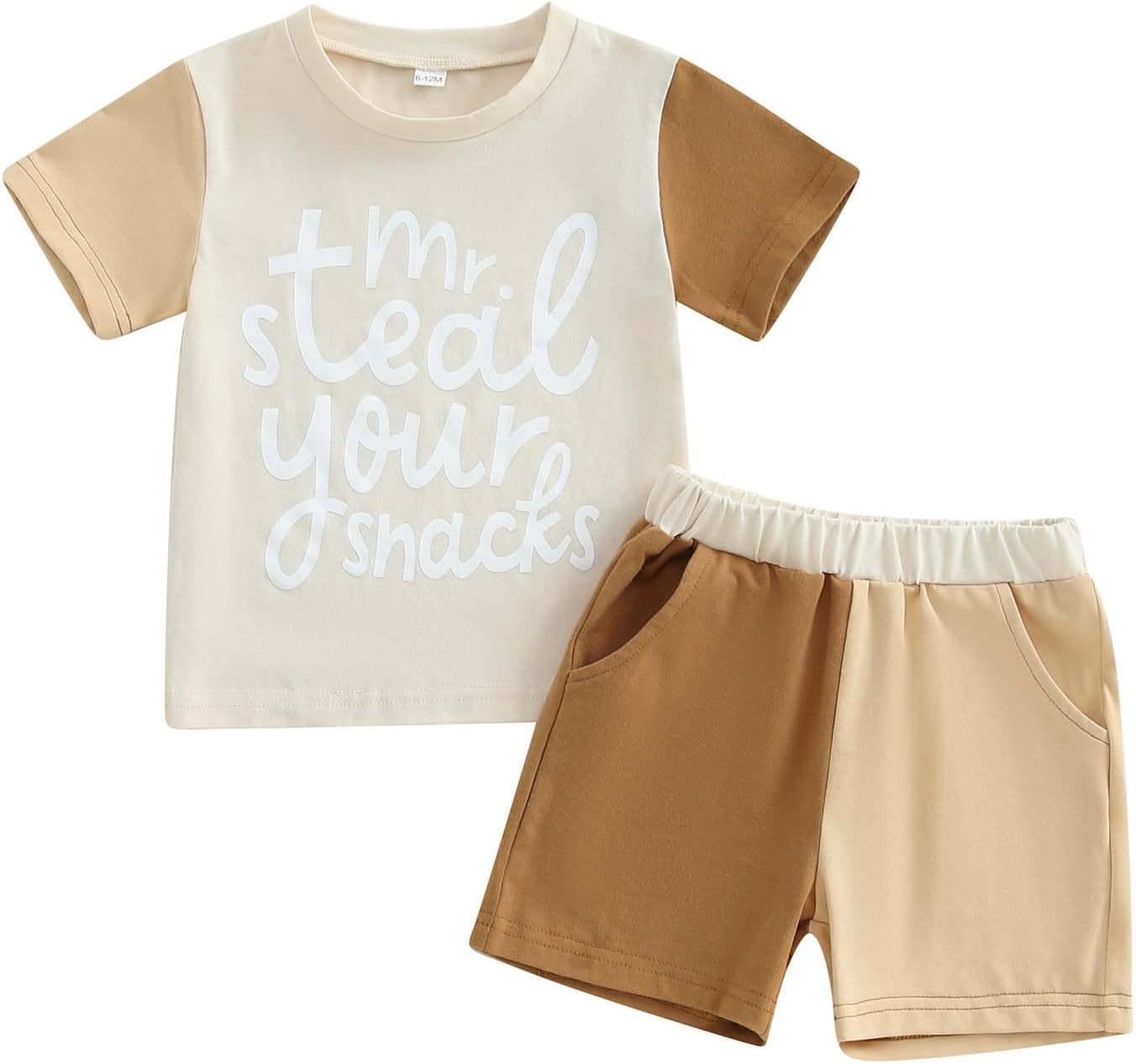 FOCUSNORM Baby Boy Summer Outfit Set 2 Pcs