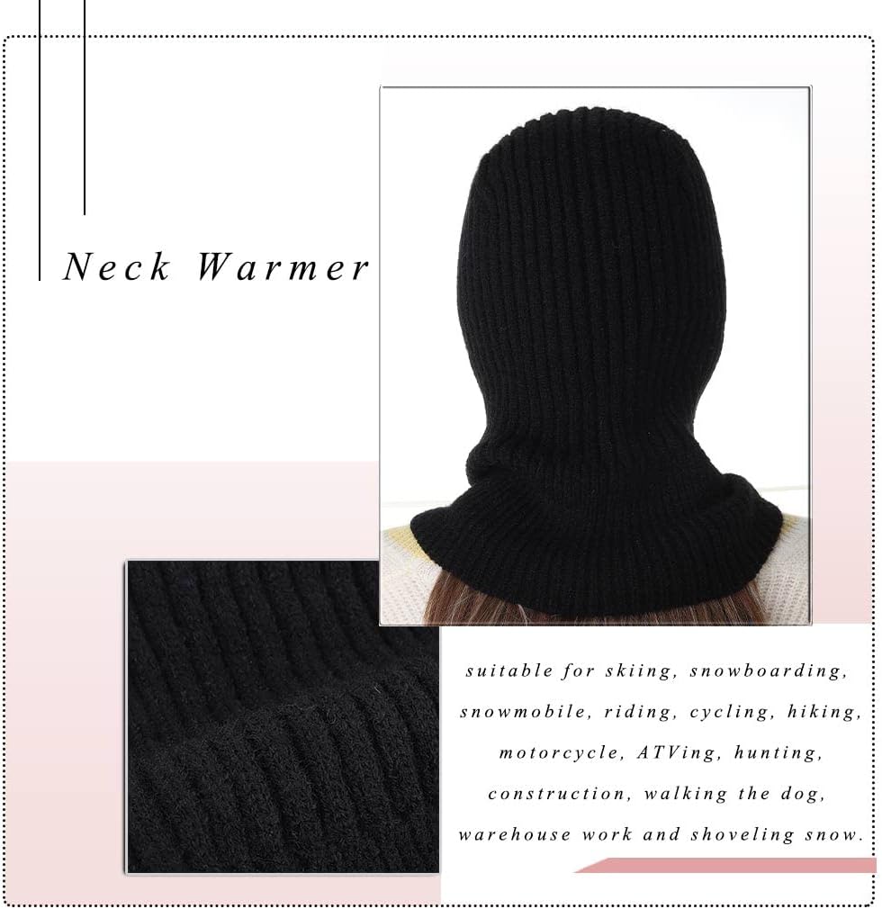 Jerany Balaclava Knit Winter Hat Scarf