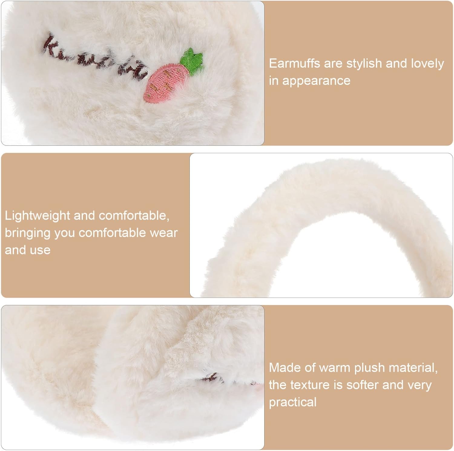 Crazywild Creative Plush Winter Earmuffs