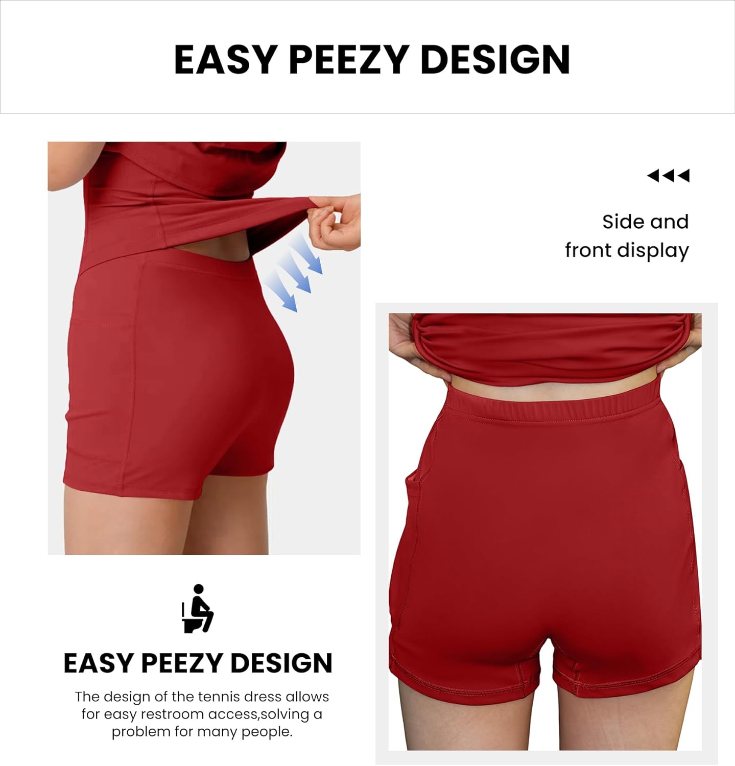 JAFINSY Workout Tennis Dress