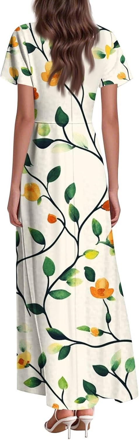 UDDERLINE STYLISH SUMMER PRINT COMFORT BIRTHDAY DRESS WOMEN