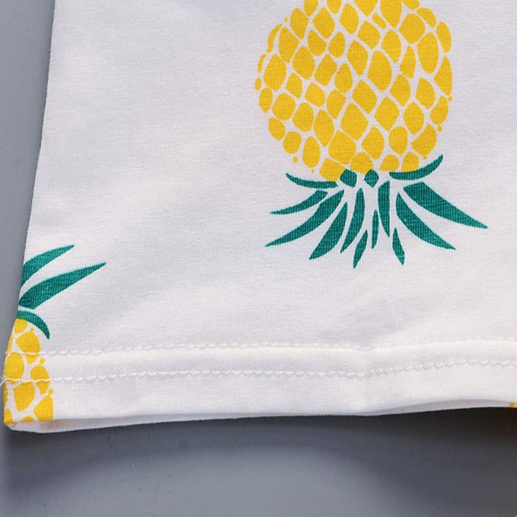 Clothing Set - Pineapple T-Shirts Shorts for Boys