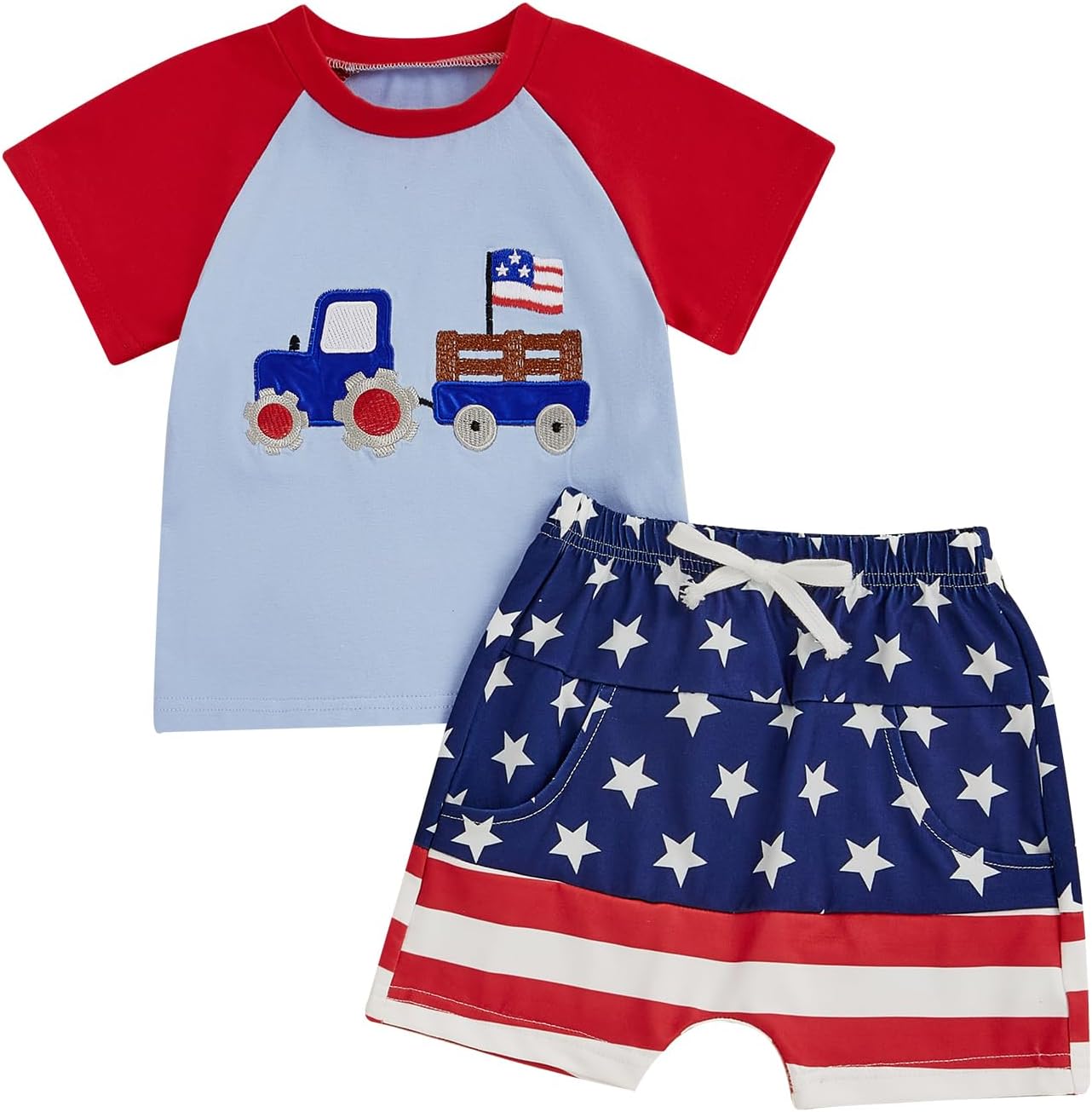 4th of July Patriotic Toddler Set - Comfort Style