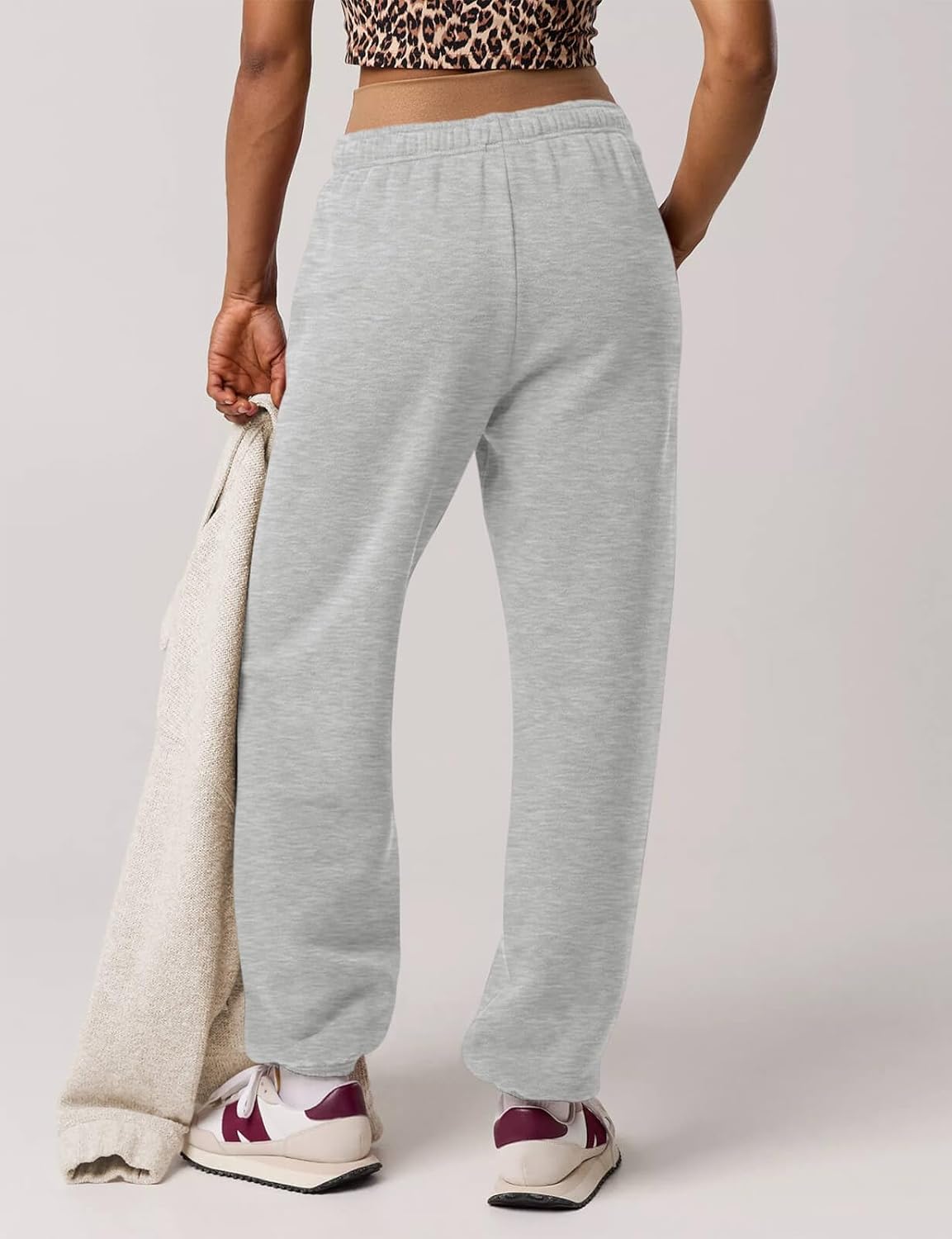 HeSaYep Womens High Waist Drawstring Sweatpants
