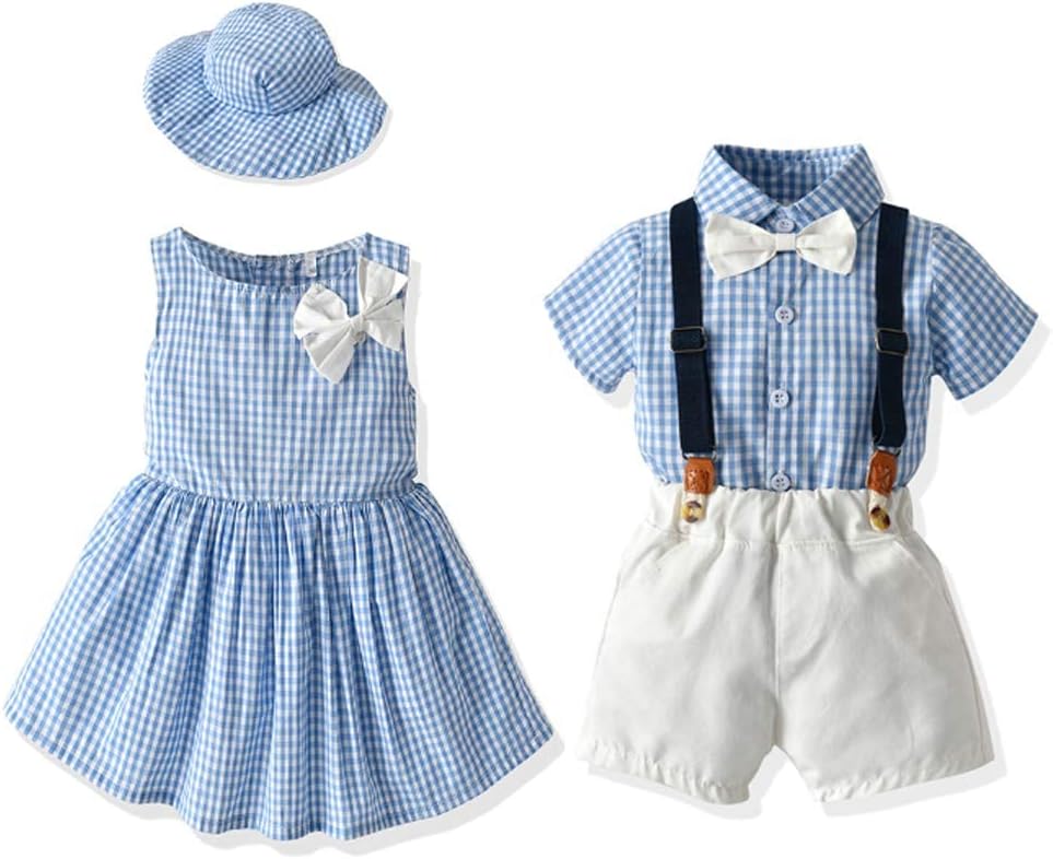 Perfect Matching Outfits for Baby Brother Sister