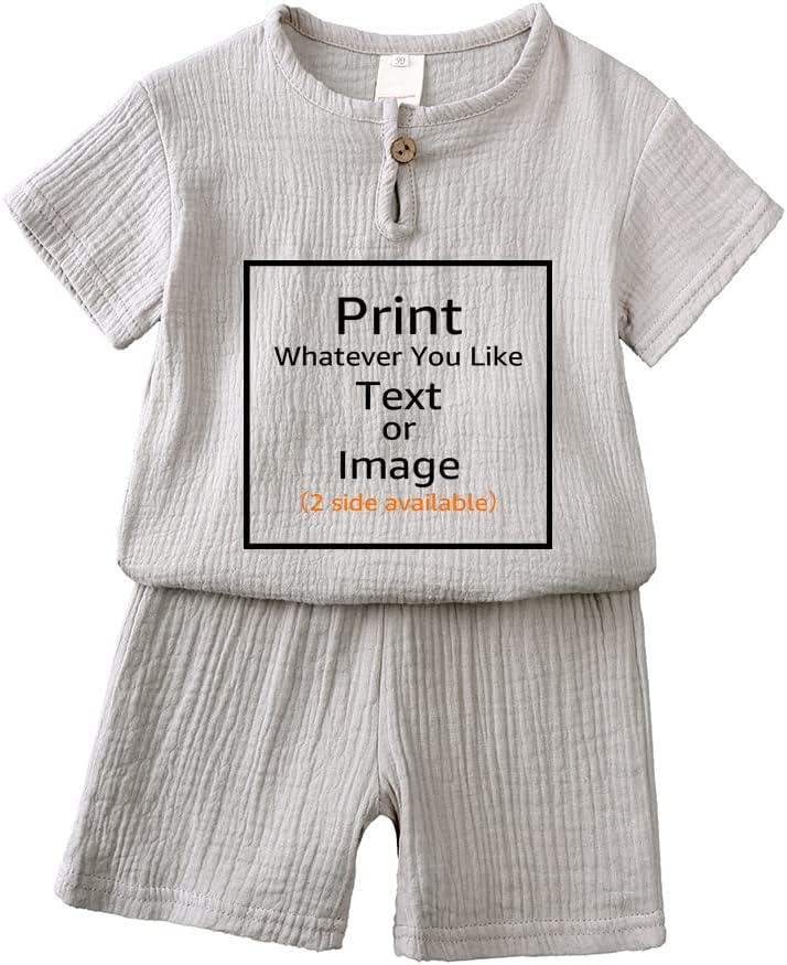 Custom Baby T-Shirt Shorts Set for Kids