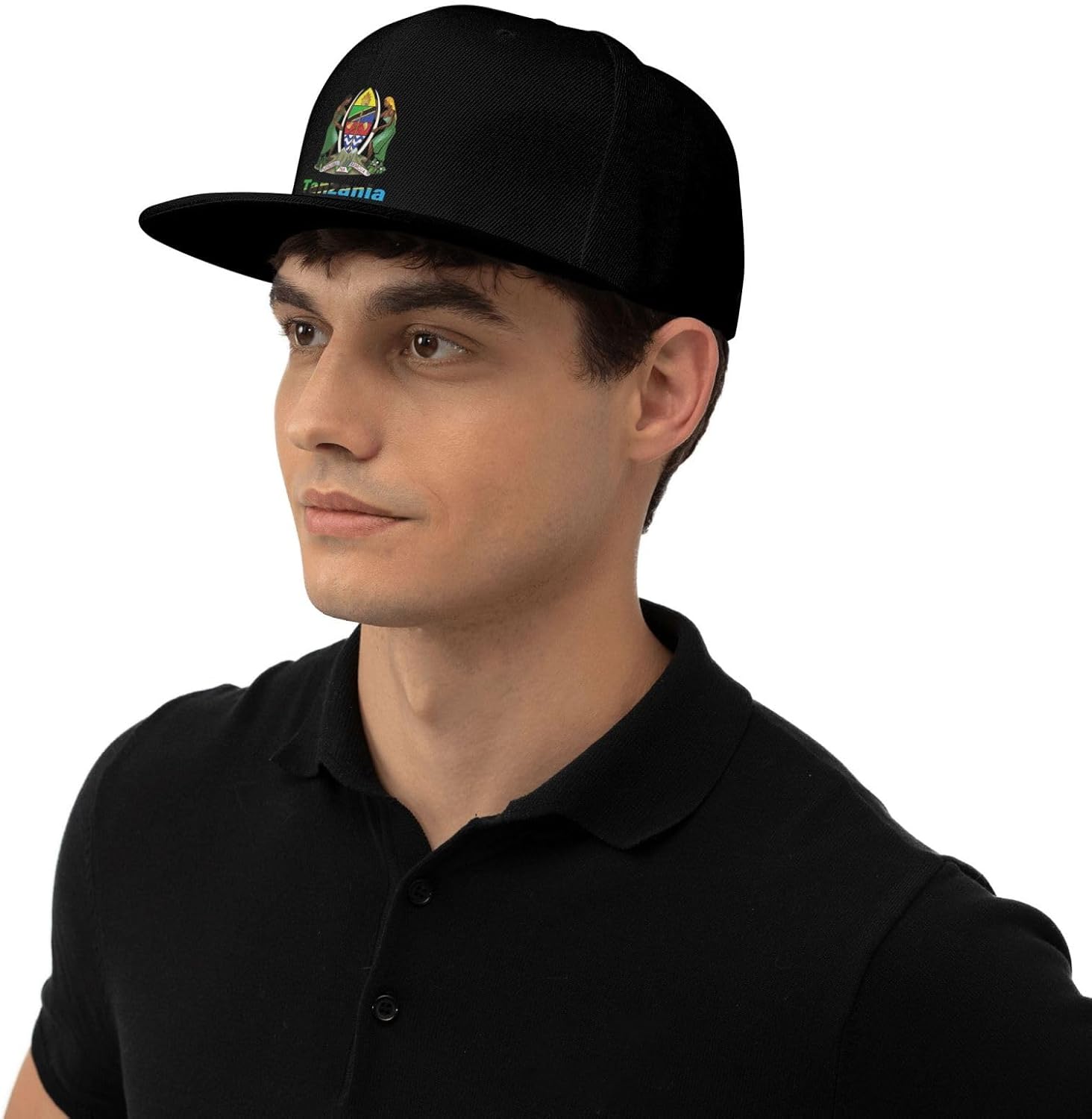 ZRCAIFU National Emblem Flat Bill Cap for Men Women