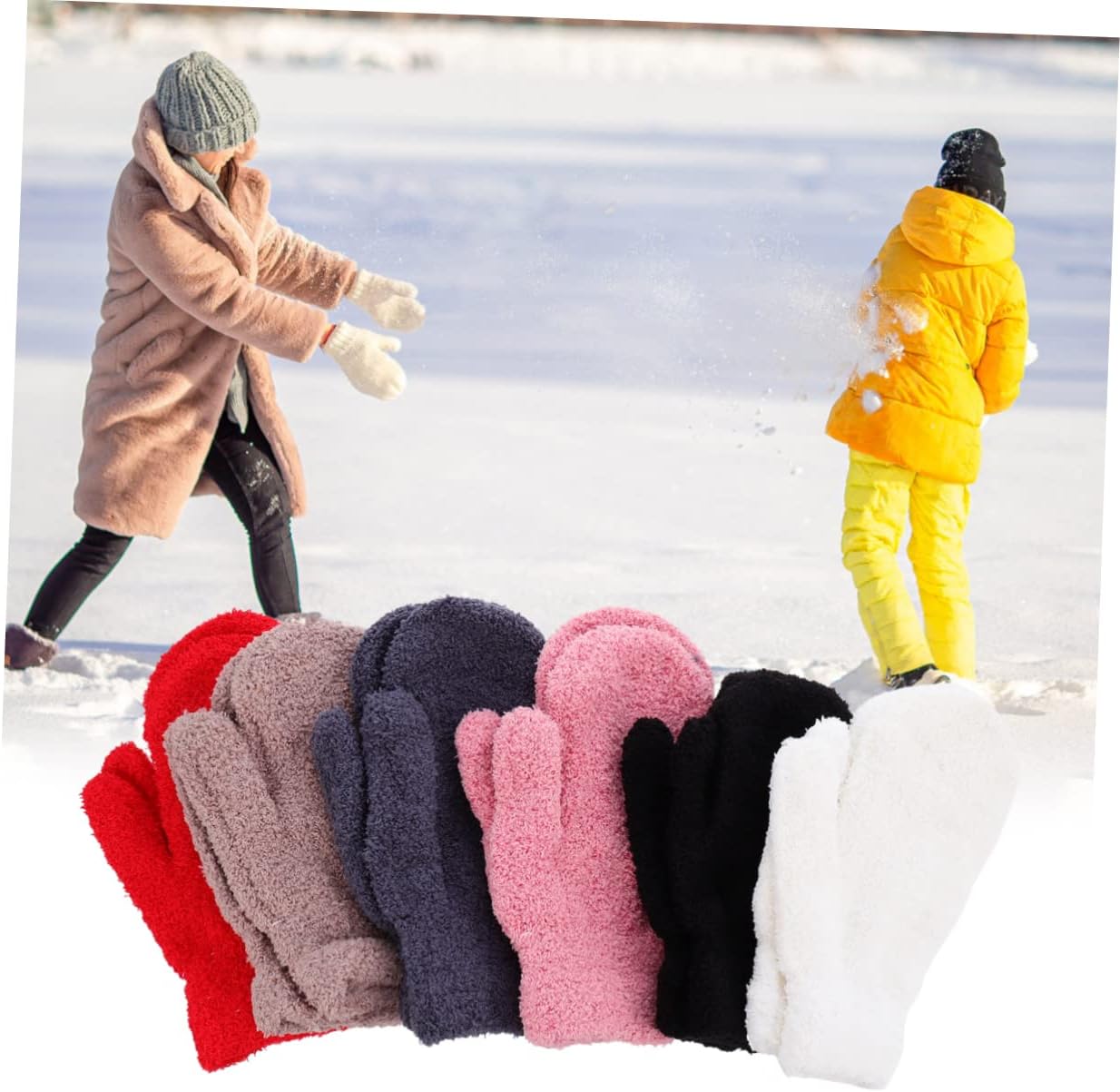 SAFIGLE Half Fleece Mittens