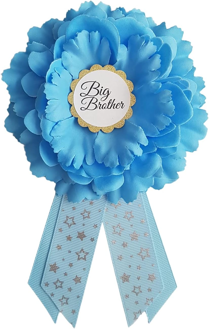 Sash Dads Pin - Maternity Belt USA Made Blue Baby Boy Shower