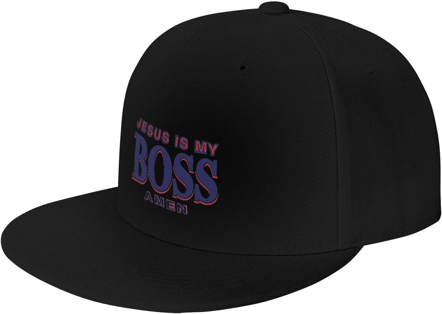 Jesus Is My Boss Flat Bill Hat