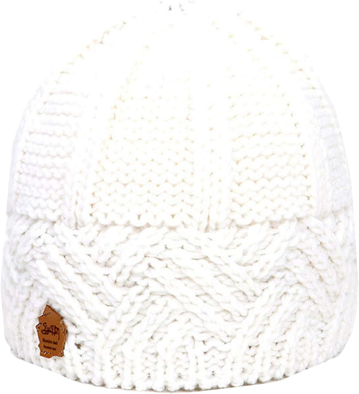 Fungee-Collar Knit Beanie for Women cannabinoids Woollen Winter Hat
